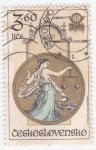 Sellos de Europa - Checoslovaquia -  2288 - Zodiaco de Manes, Libra