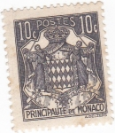 Stamps : Europe : Monaco :  escudo