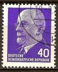 Stamps Germany -  Presidente del Consejo de Estado,Walter Ulbricht (DDR)