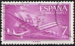 Stamps : Europe : Spain :  Superconstelación y Nao Santa Maria