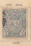 Stamps Europe - Spain -  Impesto Guerra Ed 1875