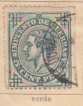 Stamps Spain -  Alfonso XII Ed 1876