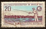 Sellos de Europa - Alemania -  Campeonato Mundial de pesca 1961(DDR)