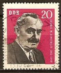 Sellos del Mundo : Europa : Alemania : 81a nacimiento Aniv de G. Dimitrov 1882-1949.Ministro bulgaro(DDR).