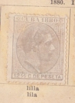 Stamps America - Cuba -  Alfonso XII Ed 1880