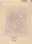 Sellos de America - Cuba -  Alfonso XII Ed 1880