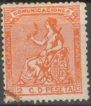 Stamps Spain -  ESPAÑA 131 ALEGORIA DE ESPAÑA