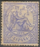 Stamps Spain -  ESPAÑA 145 ALEGORIA DE LA JUSTICIA