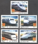 Stamps Cuba -  Trenes Japoneses 