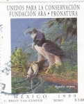Stamps Mexico -  unidos para la conservacion fundacion Ara