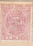 Stamps Cuba -  Escudo España Ed 1898-99