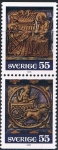Stamps Sweden -  NAVIDAD 1975. ARTE SACRO SUECO. Y&T 905-06