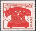 Stamps Sweden -  CENTENARIO DEL TELÉFONO. Y&T Nº 920