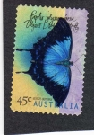 Stamps Oceania - Australia -  mariposa