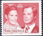 Stamps Sweden -  BODA REAL ENTRE EL REY CARLOS XVI GUSTAVO Y SILVIA SOMMERLATH. Y&T Nº 925