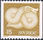 Stamps : Europe : Sweden :  SERIE BÁSICA. BUCLE DE BRONCE (550 A 600 d.d.C.). Y&T Nº 934