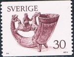 Sellos del Mundo : Europa : Suecia : SERIE BÁSICA. CUERNO PARA BEBER, EN MADERA, SIGLO XIII. Y&T Nº 936