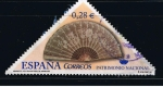Stamps Spain -  Edifil  4164  Patrimonio Nacional. Abanicos.  