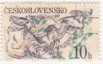 Sellos de Europa - Checoslovaquia -  2297 - Carrera de caballos en  Pardubice