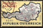 Stamps Austria -  Introducción de los códigos postales.