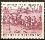 Stamps Austria -  XV. Congreso de la UPU, de Viena.Pinturas.