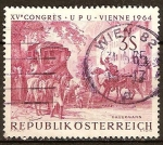 Stamps : Europe : Austria :  XV. Congreso de la UPU, de Viena. Pinturas."Caballos" (Cambio de Gauermann).