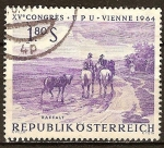 Stamps Austria -  XV. Congreso de la UPU, de Viena. Pinturas.