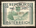 Sellos de Europa - Austria -  10.Aniv de Re-establecimiento de la República de Austria.
