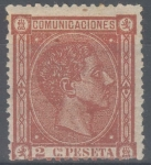 Stamps Spain -  ESPAÑA 162 ALFONSO XII