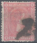 Stamps Spain -  ESPAÑA 166 ALFONSO XII
