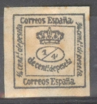Stamps Spain -  ESPAÑA 173B CORONA REAL