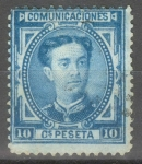 Stamps Spain -  ESPAÑA 175 ALFONSO XII