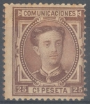 Stamps Spain -  ESPAÑA 177 ALFONSO XII