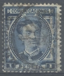 Stamps Spain -  ESPAÑA 180 ALFONSO XII