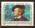 Stamps Austria -  Congreso internacional Richard Wagner (compositor)1986 en Viena.