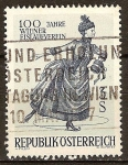 Stamps Austria -  100 años de Viena de patinaje sobre hielo de la Asociación.