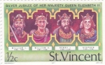 Stamps Saint Vincent and the Grenadines -  Silver Jubilee her Majesty queen Elizabeth II