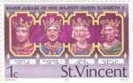 Sellos de America - San Vicente y las Granadinas -  Silver Jubilee her Majesty queen Elizabeth II
