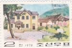 Sellos del Mundo : Asia : Corea_del_norte : casas tipicas 