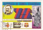 Stamps Equatorial Guinea -  75 aniversario F.C.Barcelona-j.gamper