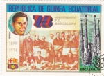 Stamps Equatorial Guinea -  75 aniversario F.C.Barcelona-Alcantara
