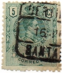 Stamps : Europe : Spain :  Alfonso XIII. Medallón