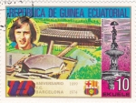 Stamps Africa - Equatorial Guinea -  75 aniversario F.C.Barcelona-Cruyff