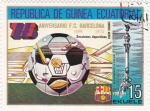 Stamps Equatorial Guinea -  75 aniversario F.C.Barcelona-Secciones deportivas