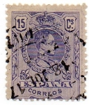 Stamps : Europe : Spain :  Alfonso XIII. Medallón