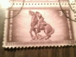 Stamps United States -  Montar a caballo USA 1948