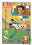 Stamps Equatorial Guinea -  Mundial de futbol-Munich 74 homenaje a jugadores celebres