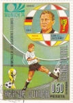 Sellos de Africa - Guinea Ecuatorial -  Mundial de futbol-Munich 74 homenaje a jugadores celebres