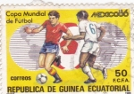 Stamps Equatorial Guinea -  Mundial de futbol-Mexico  86