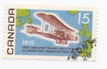 Stamps Canada -  primer vuelo transatlantico sin escalas